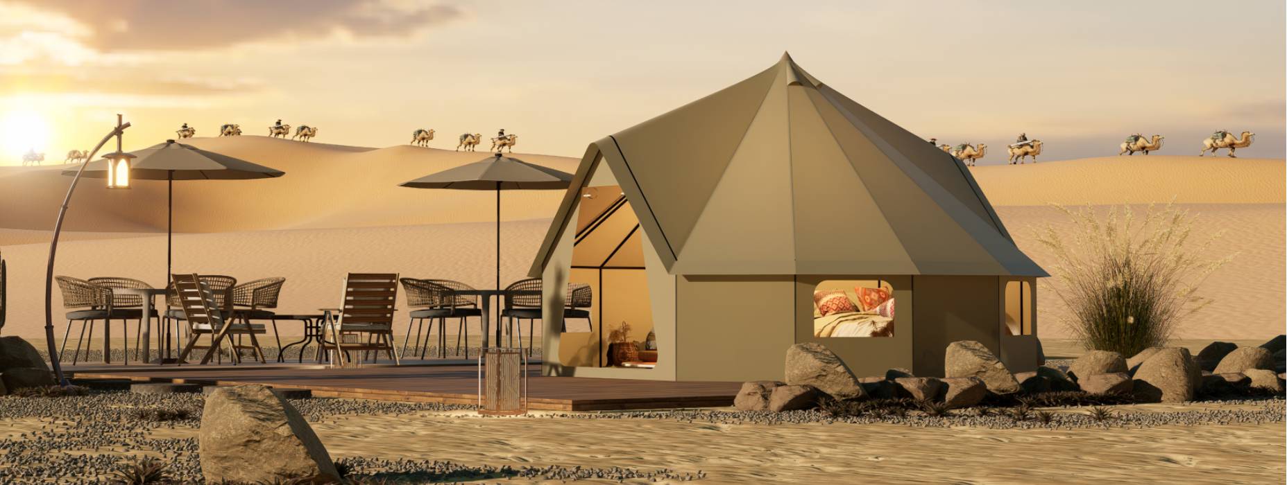 宁夏露营酒店帐篷产品